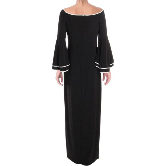 Lauren Ralph Lauren Dresses & Skirts - Lauren Ralph Lauren Womens Black Two Tone Evening